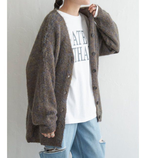 VENCE share style「ミックスVネック2WAYニットカーディガン」|カーディガン|