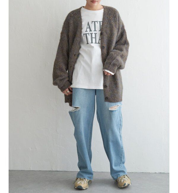 VENCE share style「ミックスVネック2WAYニットカーディガン」|カーディガン|