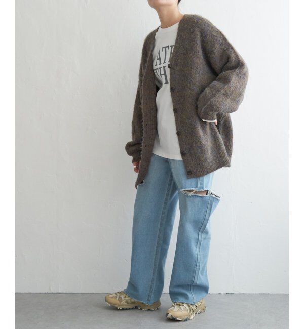 VENCE share style「ミックスVネック2WAYニットカーディガン」|カーディガン|