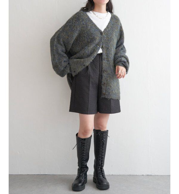 VENCE share style「ミックスVネック2WAYニットカーディガン」|カーディガン|