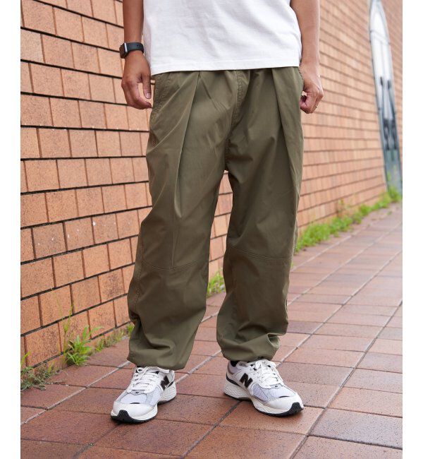 VENCE share style「ナチュラルストレッチバルーンパンツ」|その他|ダークグリーン