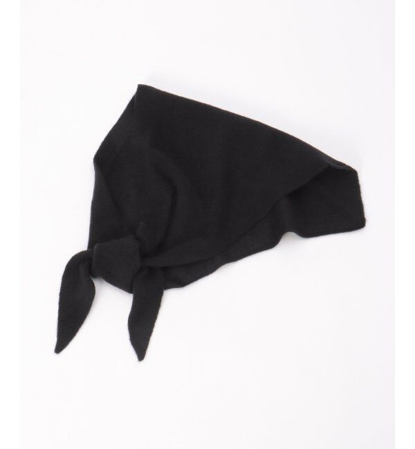 VENCE share style「ニットバブーシュカスカーフ」|バンダナ・スカーフ|ブラック