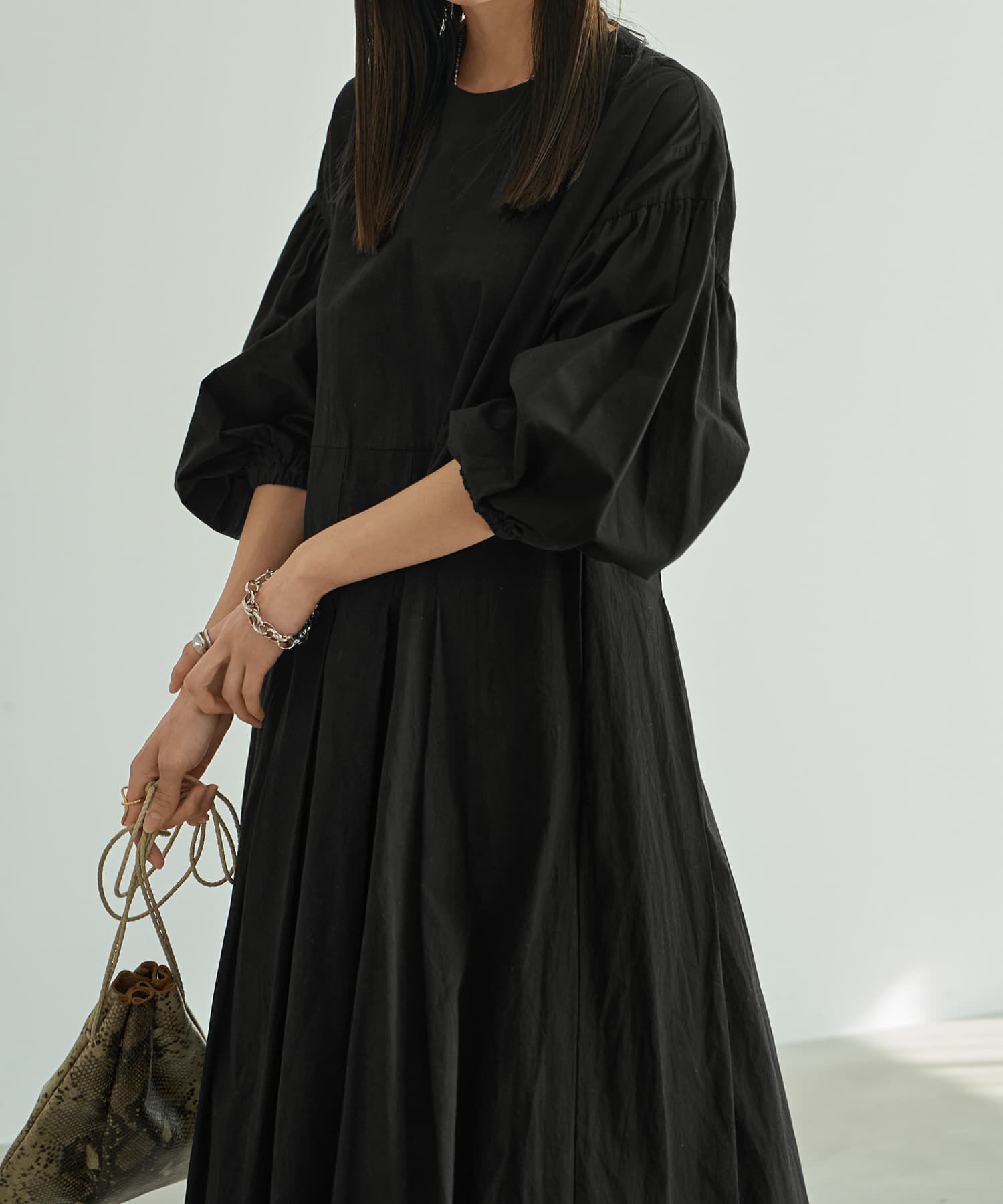 STYLE DELI「バルーンスリーブタックワンピース」|ワンピース|