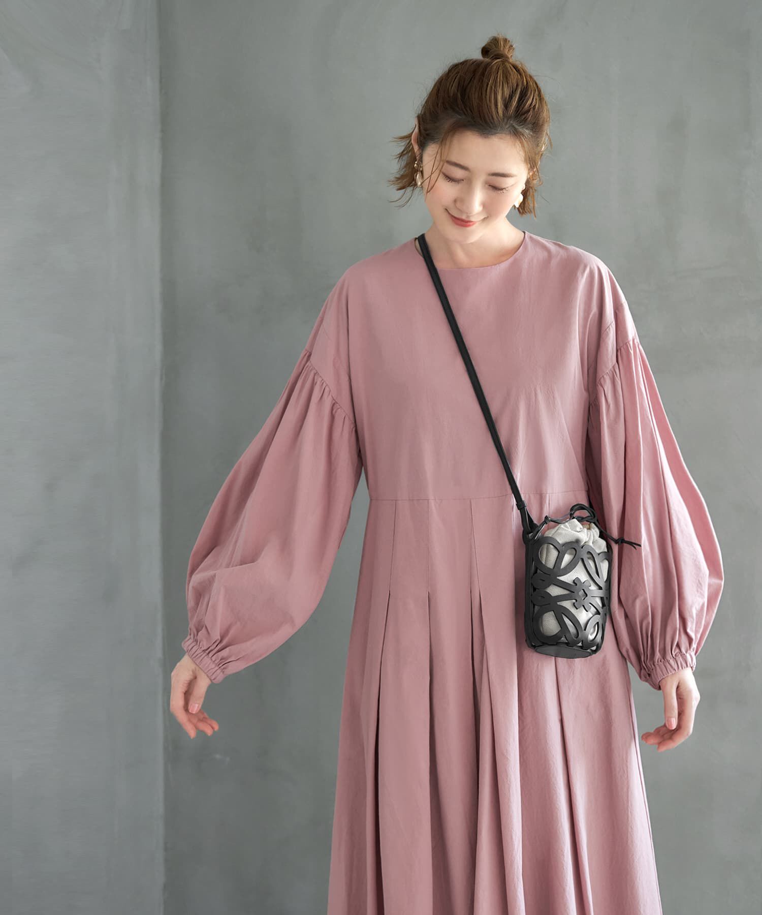 STYLE DELI「バルーンスリーブタックワンピース」|ワンピース|