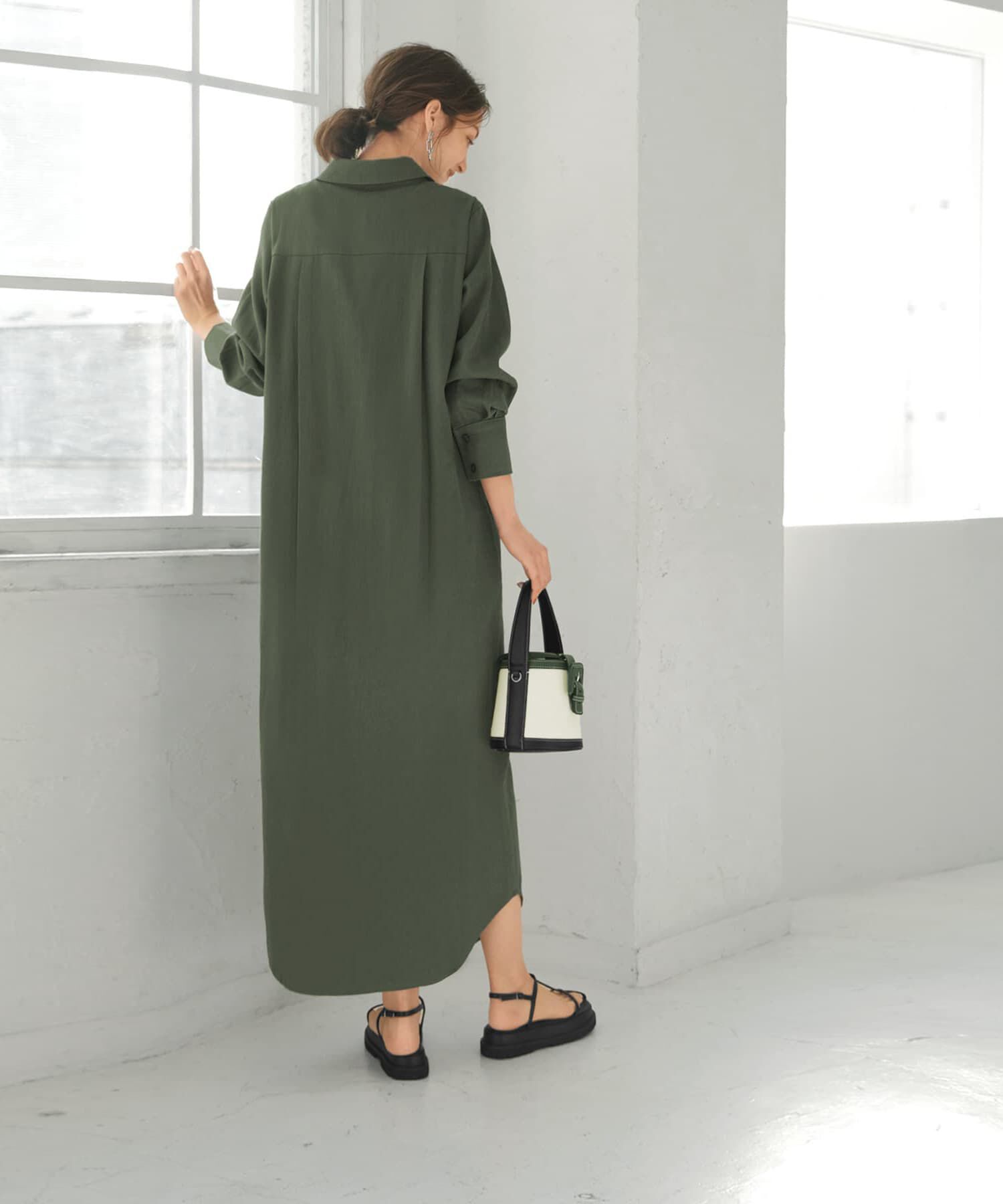 STYLE DELI「スラブコットンシャツワンピース」|ワンピース|