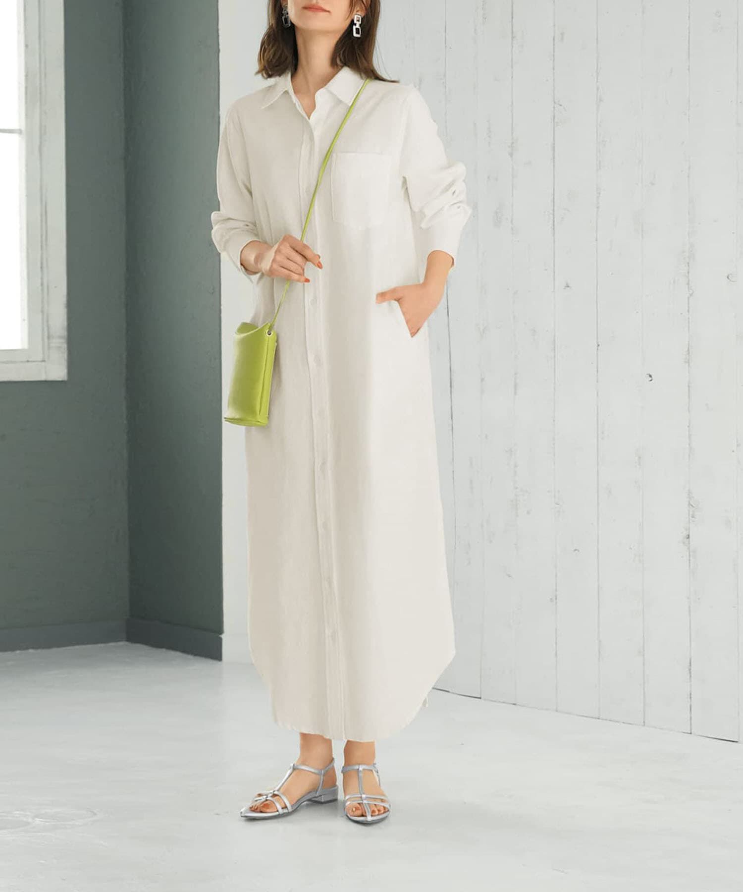 STYLE DELI「スラブコットンシャツワンピース」|ワンピース|