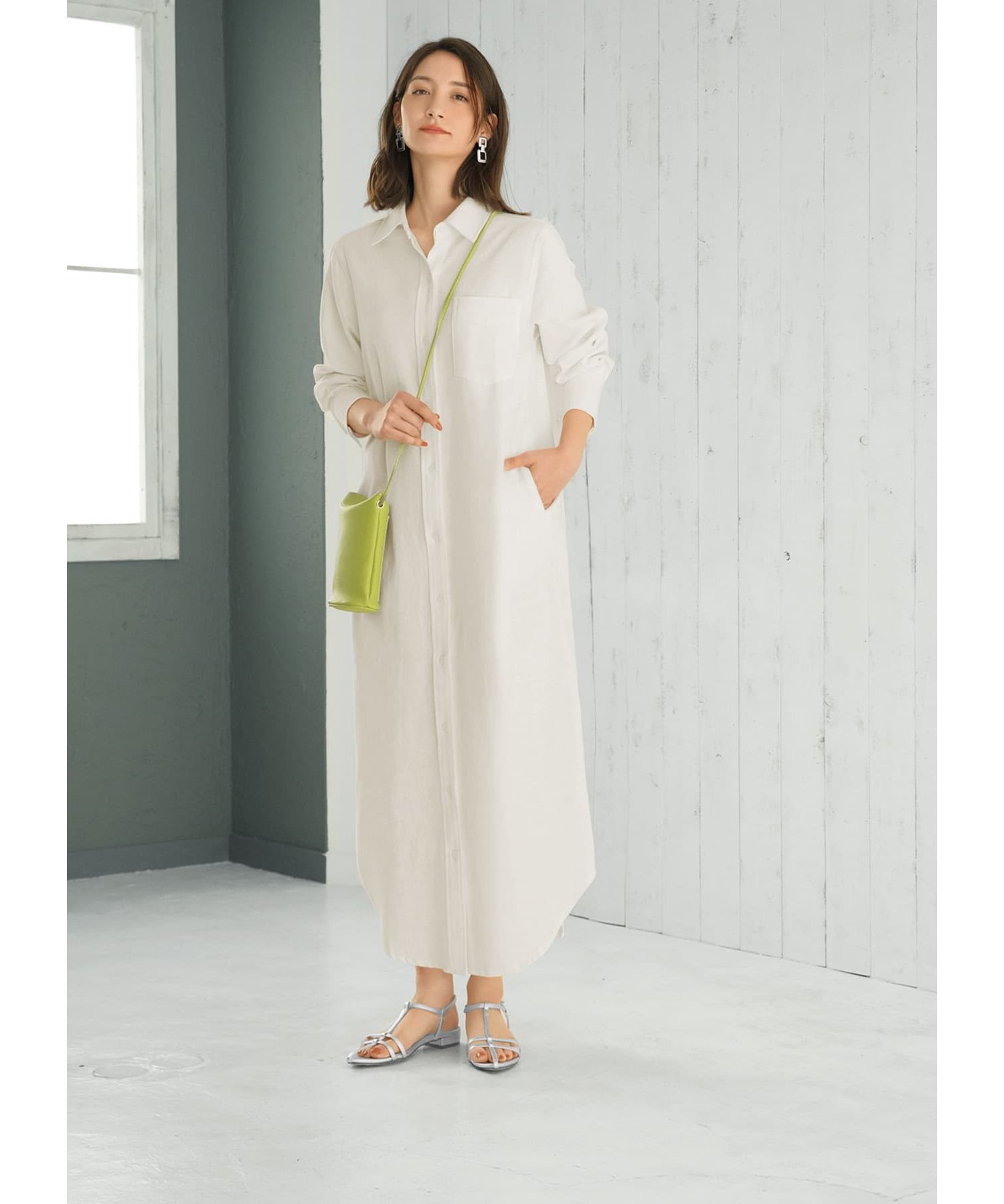 STYLE DELI「スラブコットンシャツワンピース」|ワンピース|