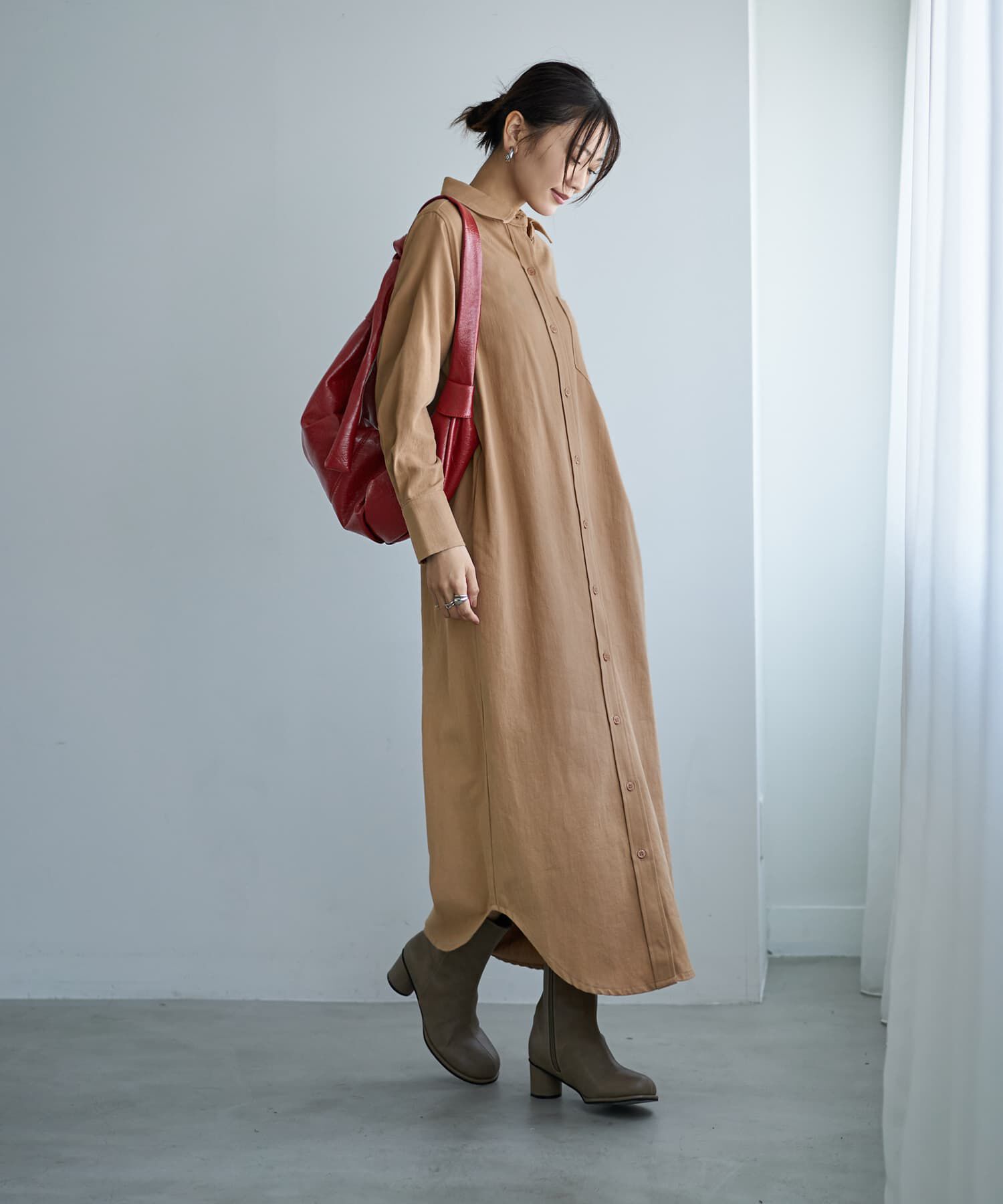 STYLE DELI「スラブコットンシャツワンピース」|ワンピース|