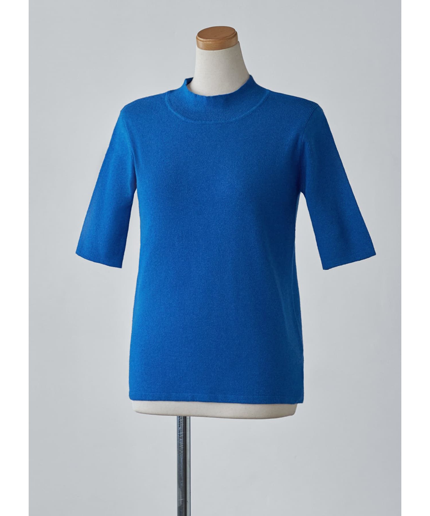 STYLE DELI「ソフトタッチ◆５分袖ハイネックトップス」|ニット・セーター|