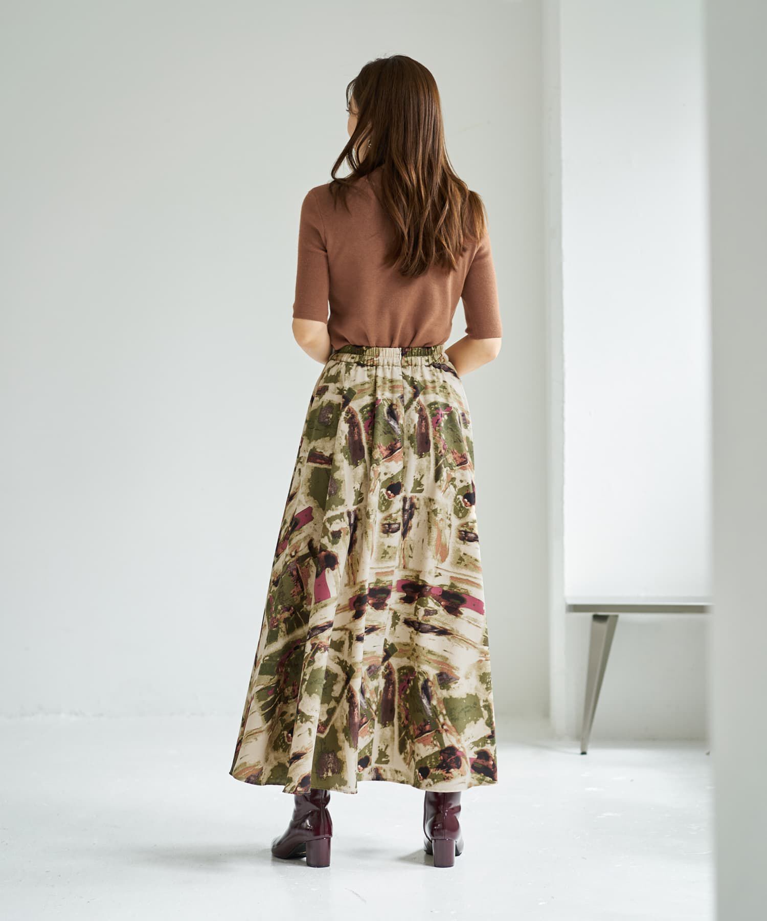 STYLE DELI「ソフトタッチ◆５分袖ハイネックトップス」|ニット・セーター|