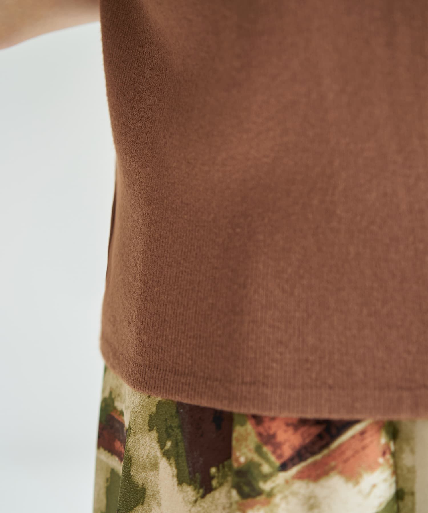 STYLE DELI「ソフトタッチ◆５分袖ハイネックトップス」|ニット・セーター|