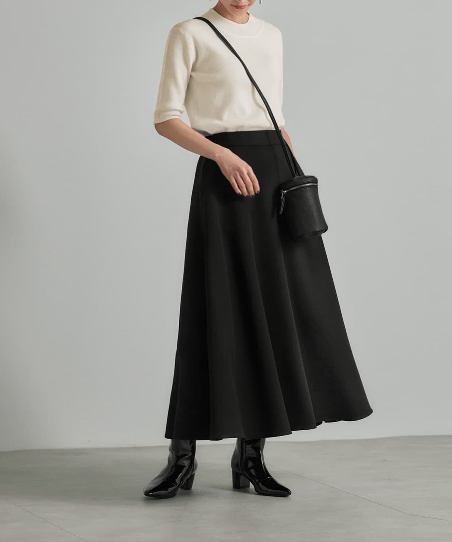 STYLE DELI「ソフトタッチ◆５分袖ハイネックトップス」|ニット・セーター|