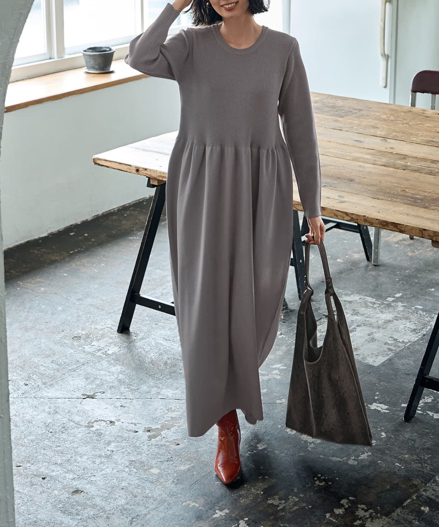 STYLE DELI「スポンディッシュ立体スカートワンピース」|ワンピース|