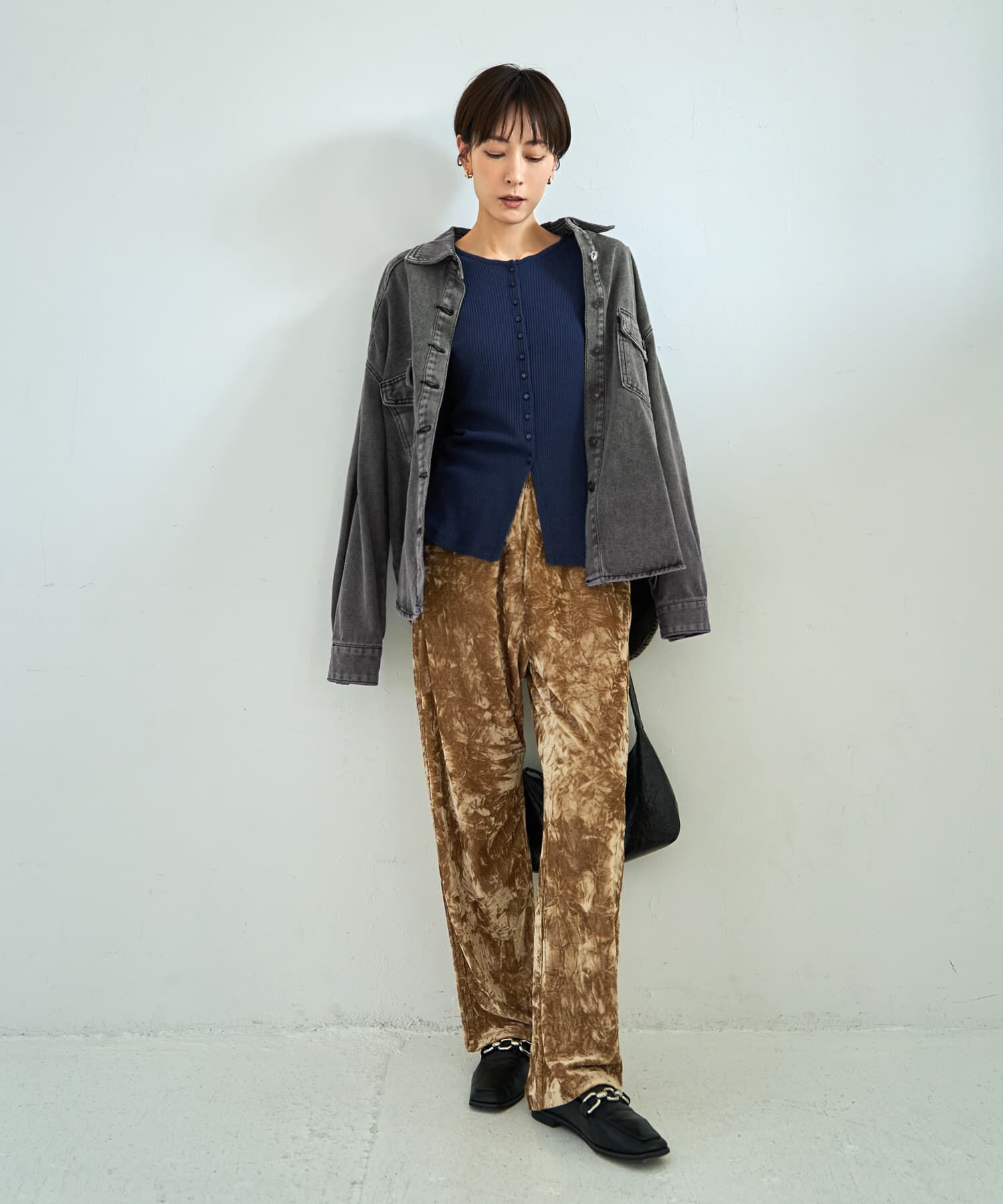 STYLE DELI「クラッシュベロアリラックスパンツ」|その他|