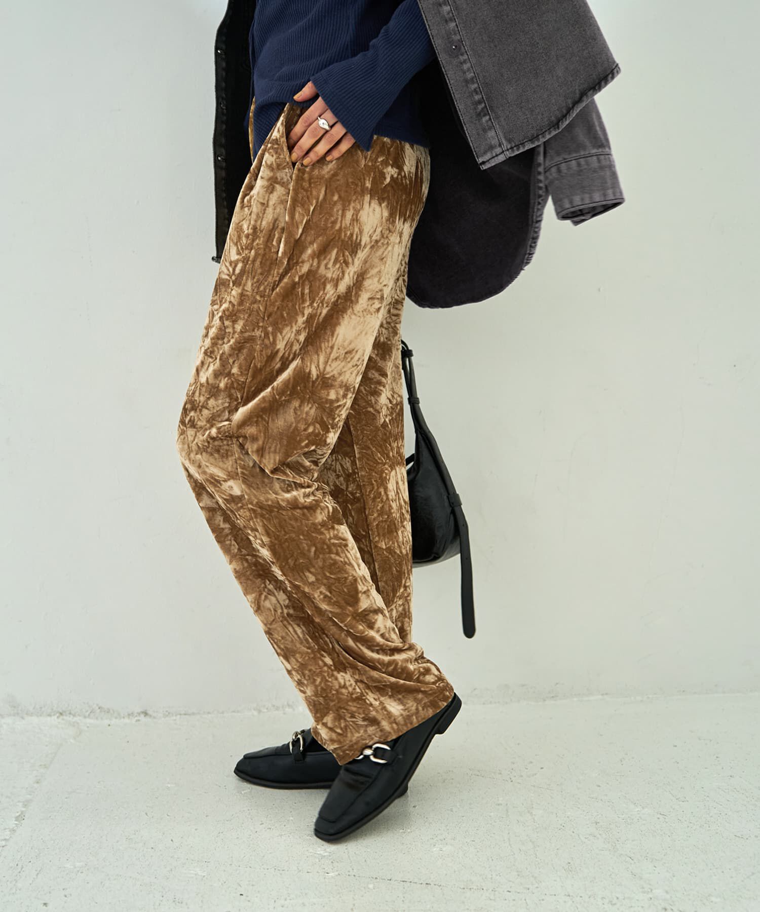 STYLE DELI「クラッシュベロアリラックスパンツ」|その他|