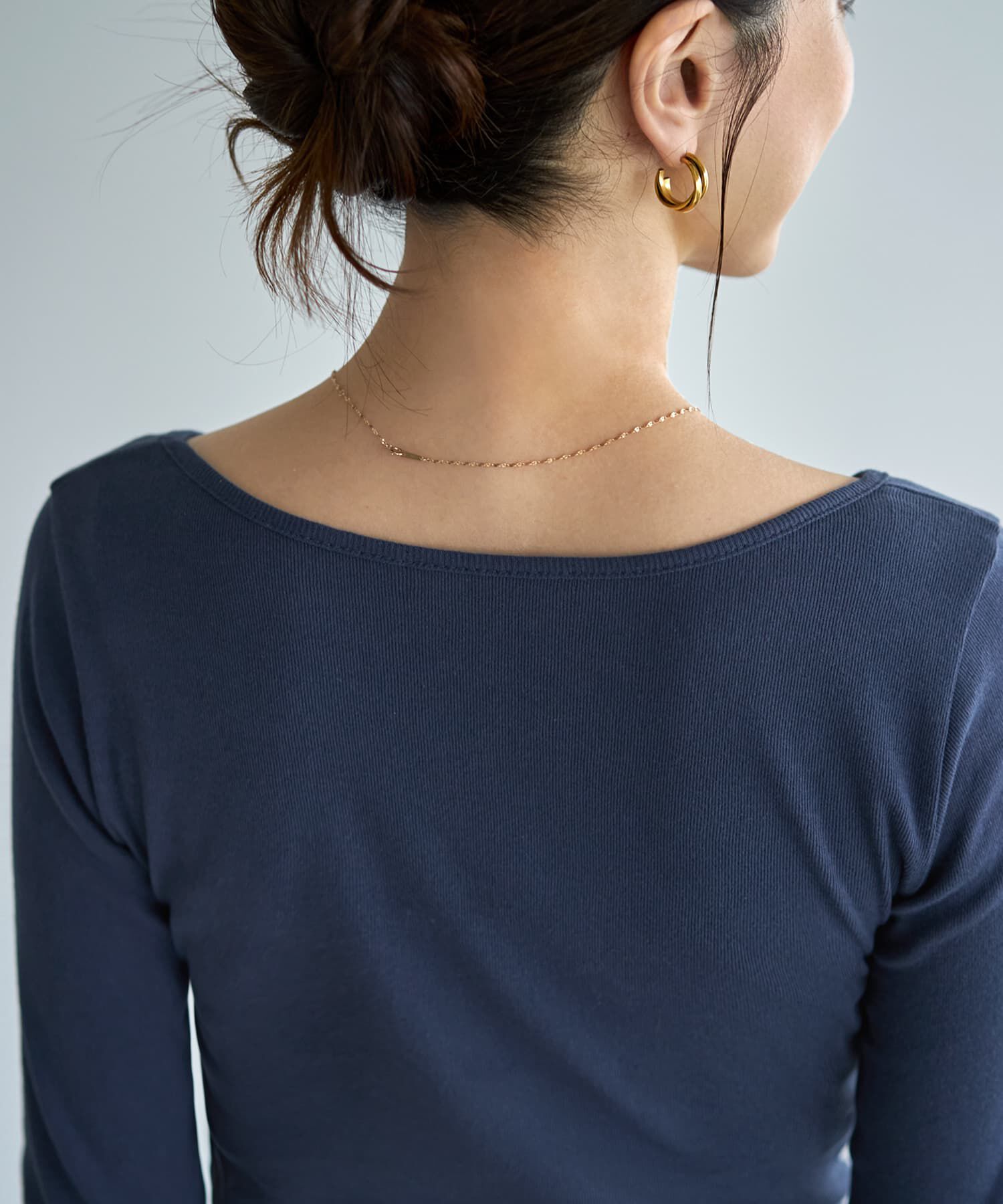 STYLE DELI「◆敏感肌対策◆中に着る綿100デコルテ開きカットソー」|Tシャツ・カットソー|