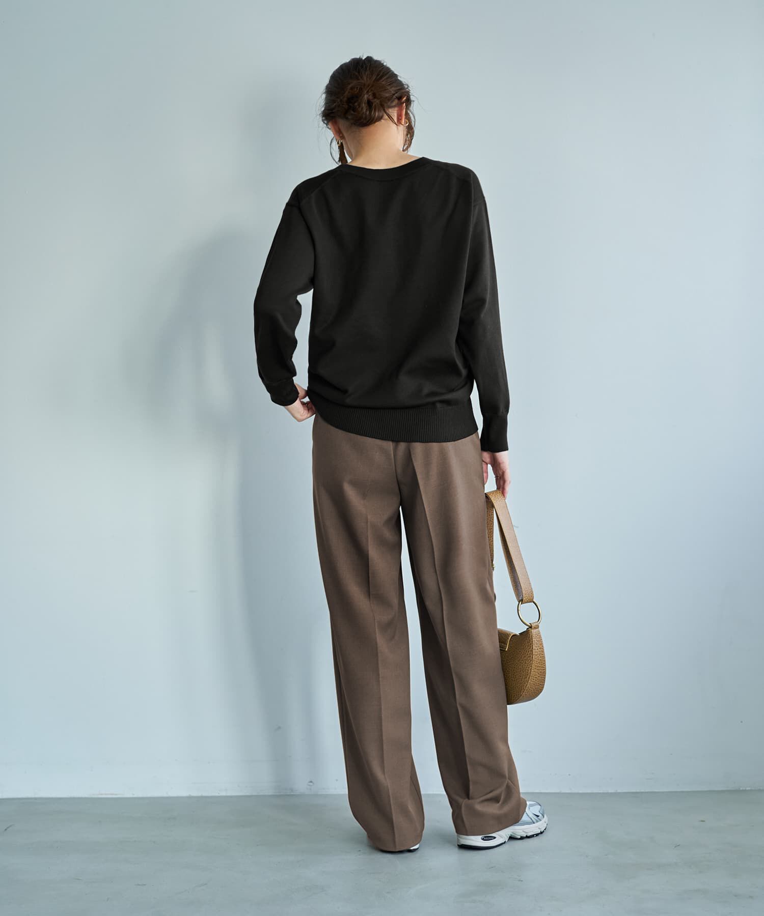 STYLE DELI「アンチピリングVネックニットトップスB」|ニット・セーター|