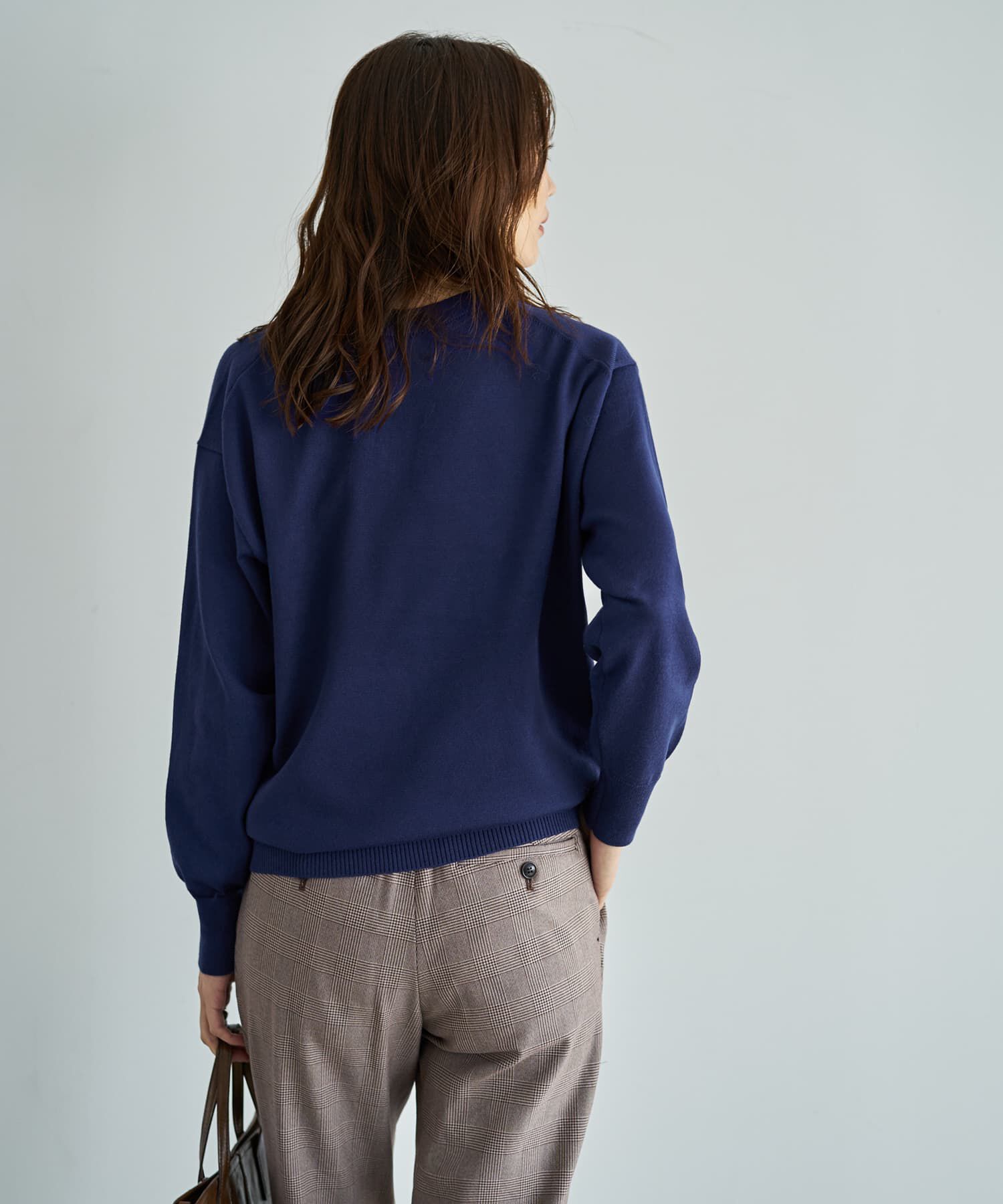 STYLE DELI「アンチピリングVネックニットトップスB」|ニット・セーター|