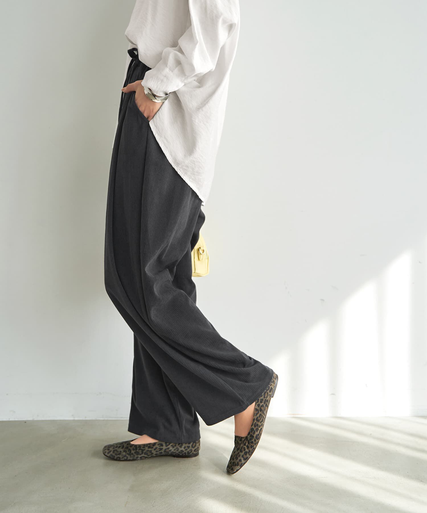 STYLE DELI「縦線凹凸２タックリラックスパンツ」|その他|