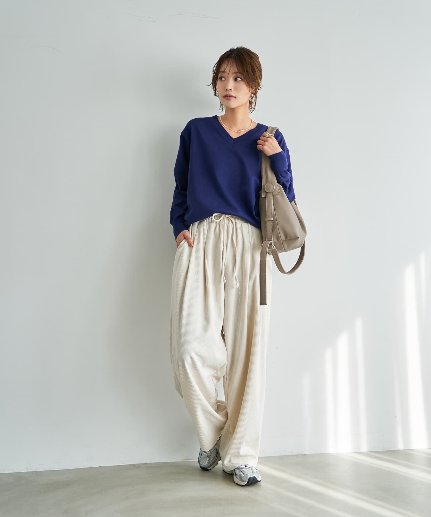 STYLE DELI「縦線凹凸２タックリラックスパンツ」|その他|