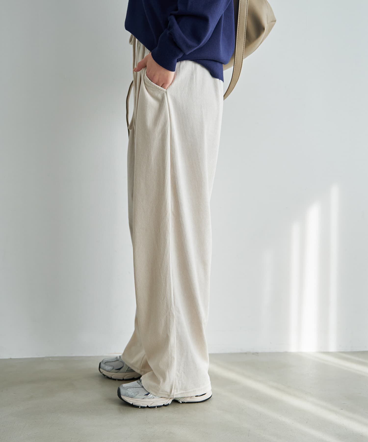 STYLE DELI「縦線凹凸２タックリラックスパンツ」|その他|