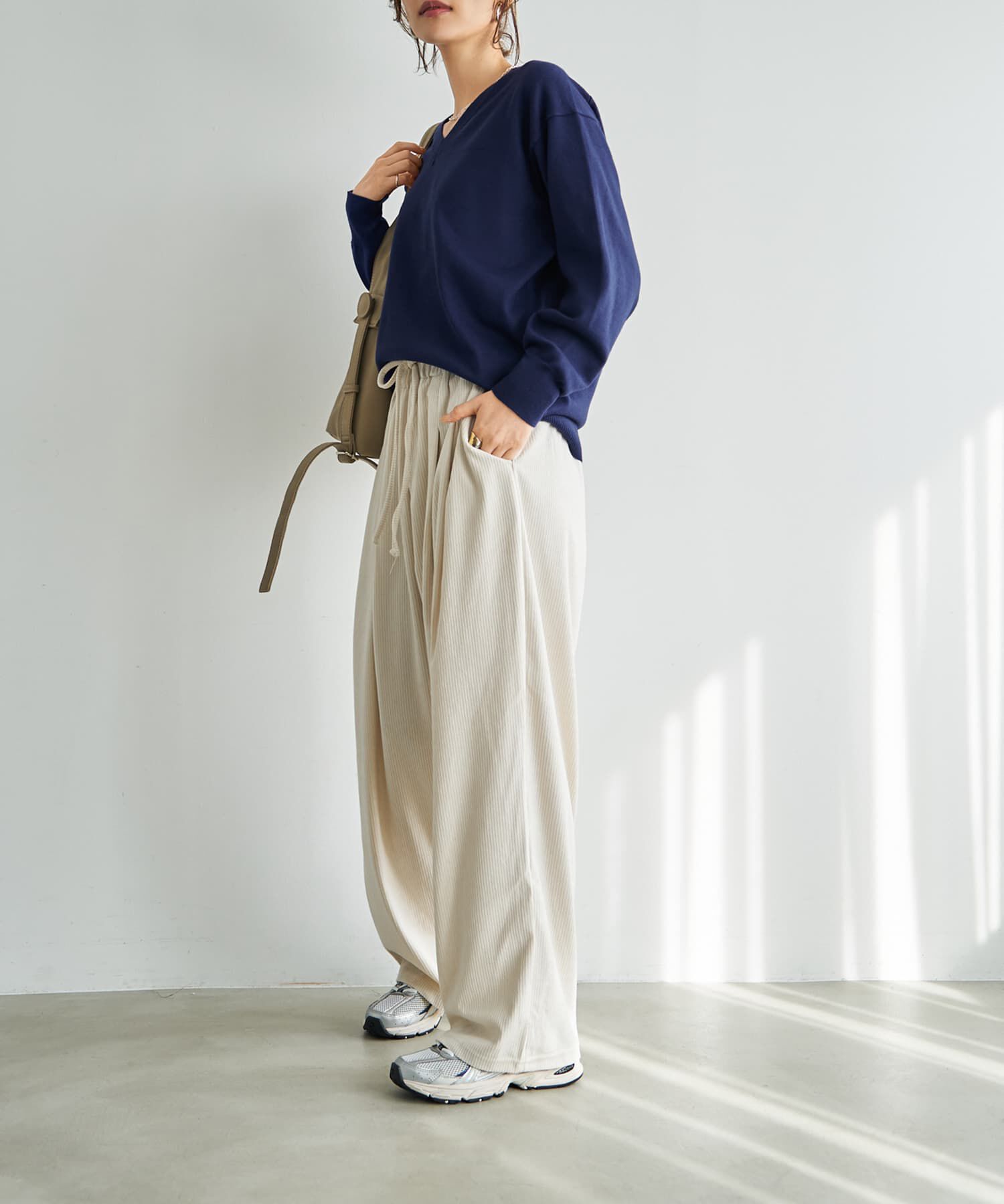 STYLE DELI「縦線凹凸２タックリラックスパンツ」|その他|