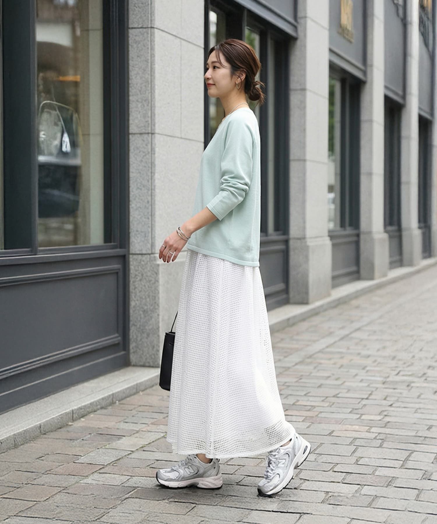 STYLE DELI「サラッと綿混Uネックニットトップス」|ニット・セーター|