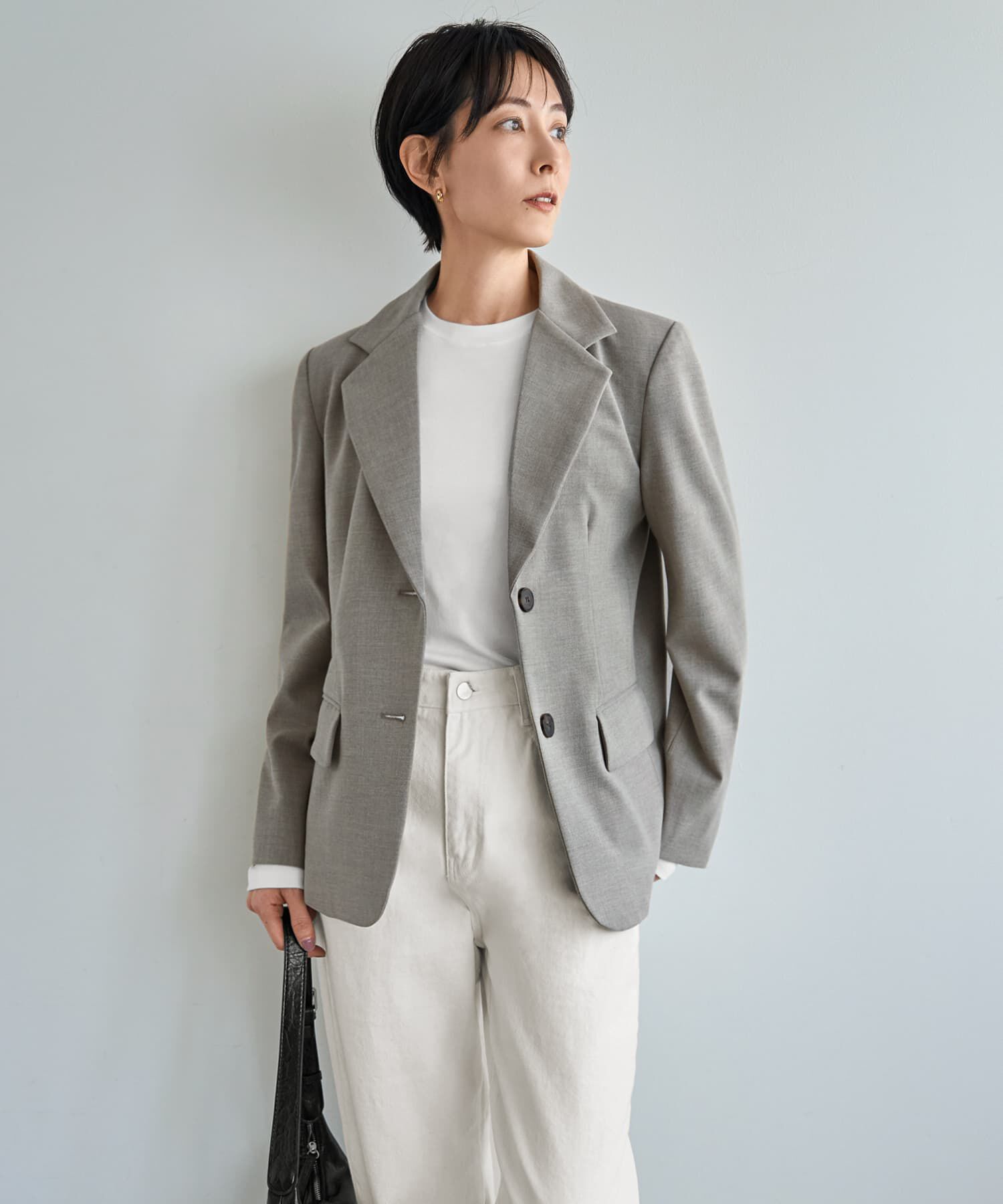 STYLE DELI「ボックステーラードジャケット」|テーラードジャケット|サンドベージュ