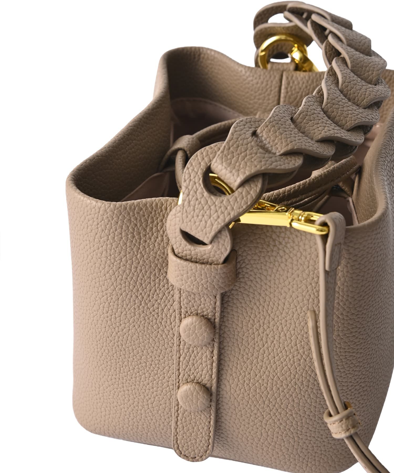 STYLE DELI「【DELI by】グレイスフォルム リアルレザーミニバケットバッグ」|ショルダー・メッセンジャー|