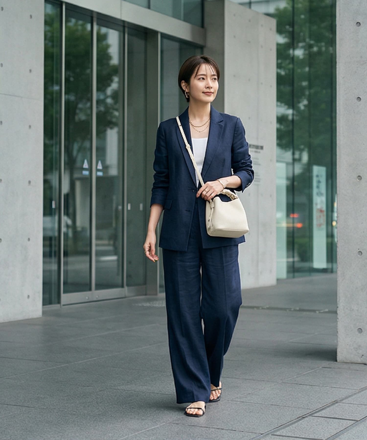 STYLE DELI「【DELI by】グレイスフォルム リアルレザーミニバケットバッグ」|ショルダー・メッセンジャー|