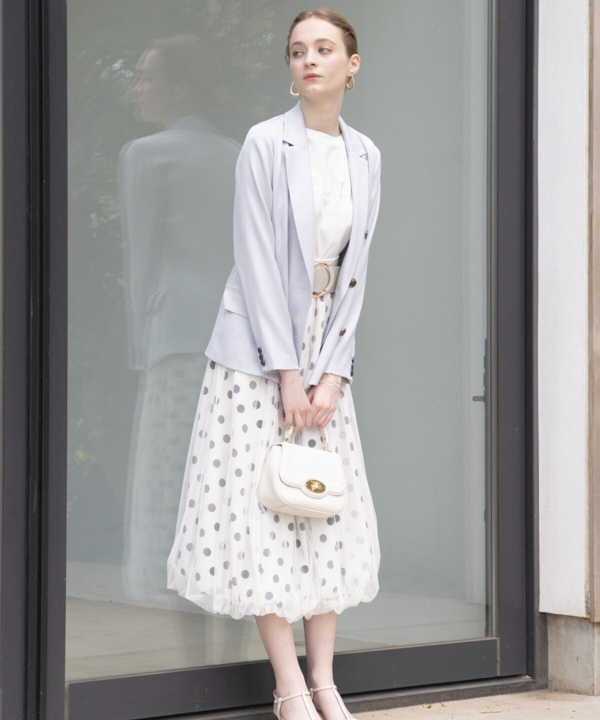 アンドクチュール「麻調テーラードジャケット」|テーラードジャケット|