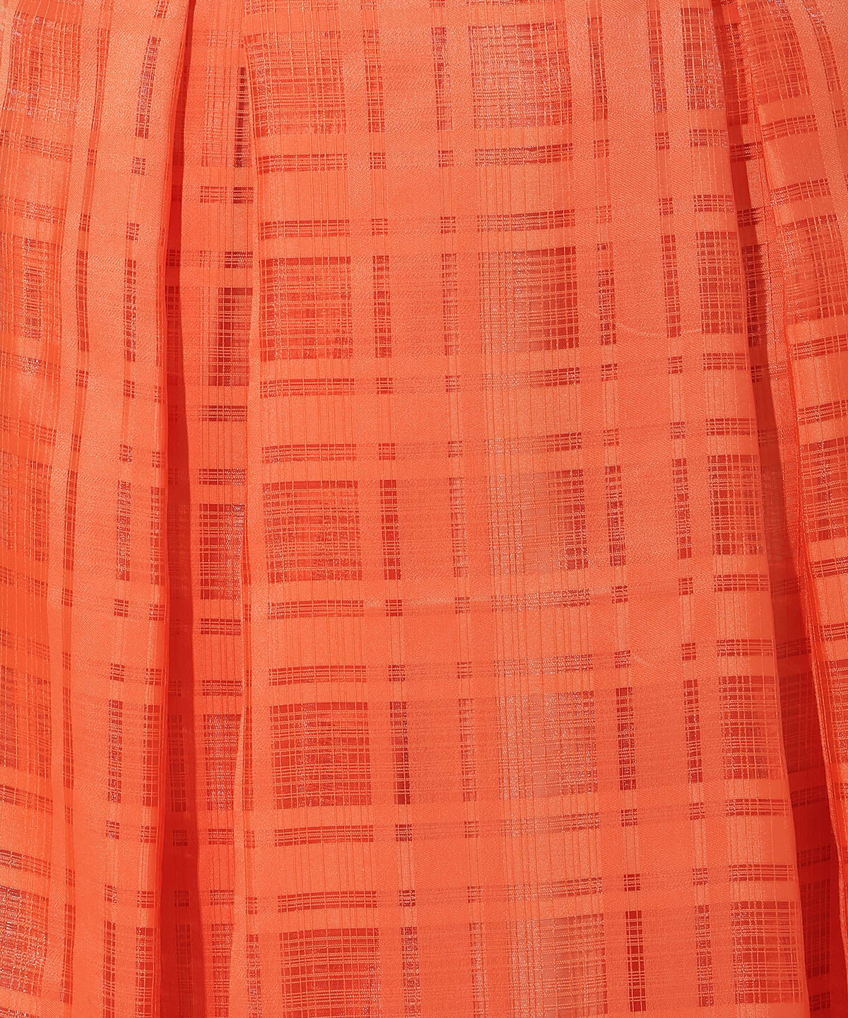 アンドクチュール「シアーチェックタックフレアスカート」|フレア|