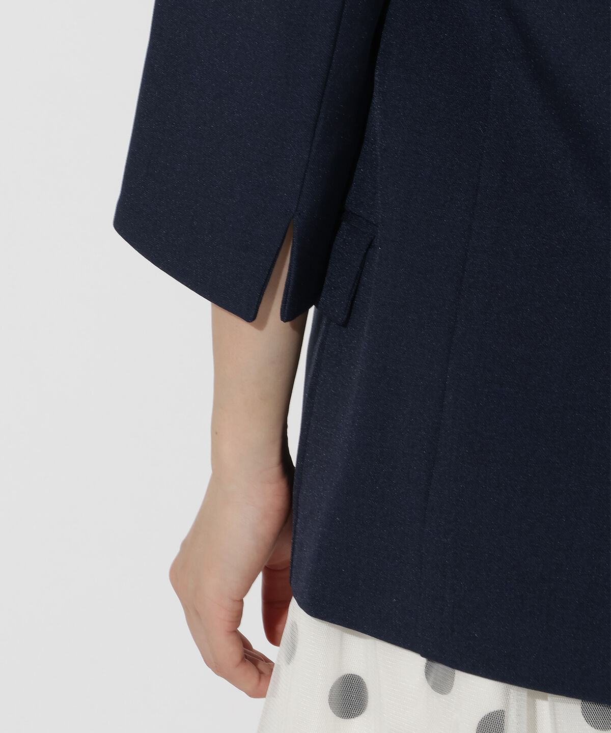 アンドクチュール「麻調7分袖テーラードジャケット」|テーラードジャケット|