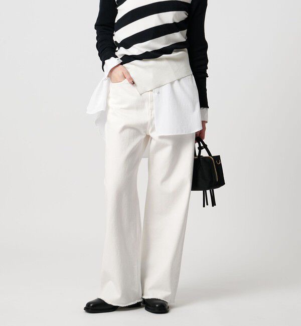 UNITED ARROWS「カットオフ デニムパンツ」|デニム|WHITE