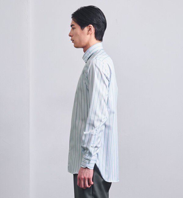 UNITED ARROWS「イージーケア AG マルチストライプ セミワイドカラーシャツ -抗菌防臭-」|シャツ・ブラウス|