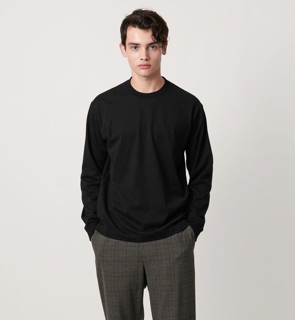 UNITED ARROWS「SARROWS オーガニックコットン クルーネック ロングスリーブ Tシャツ」|Tシャツ・カットソー|