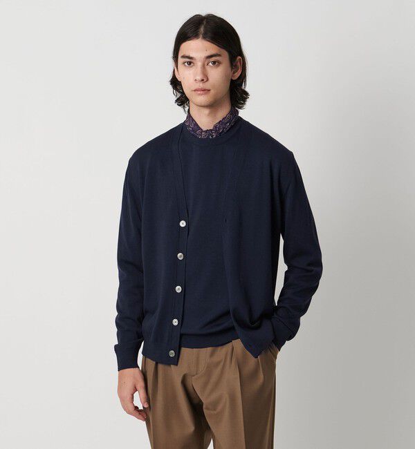 UNITED ARROWS「ウール ハイゲージ カーディガン」|カーディガン|