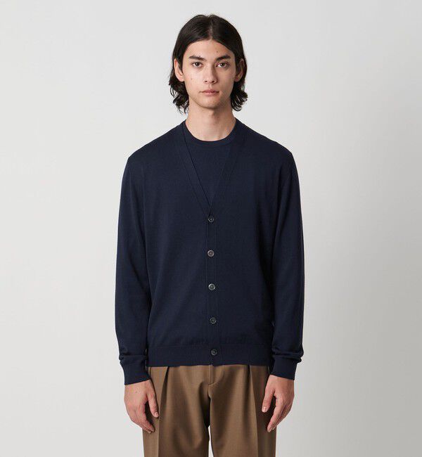 UNITED ARROWS「ウール ハイゲージ カーディガン」|カーディガン|