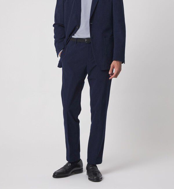 UNITED ARROWS「ライト コーデュロイ ノープリーツパンツ UA COZY ウォッシャブル ヨコストレッチ」|スーツ|