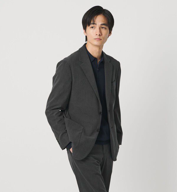 UNITED ARROWS「ライト コーデュロイ シングル 2ボタン テーラードジャケット UA COZY ウォッシャブル ヨコストレッチ」|スーツ|