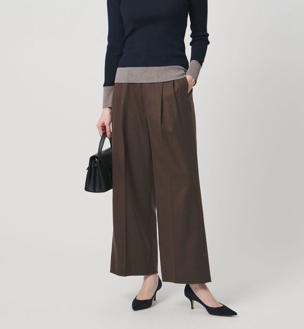 UNITED ARROWS「２タック ワイド パンツ」|チノ|