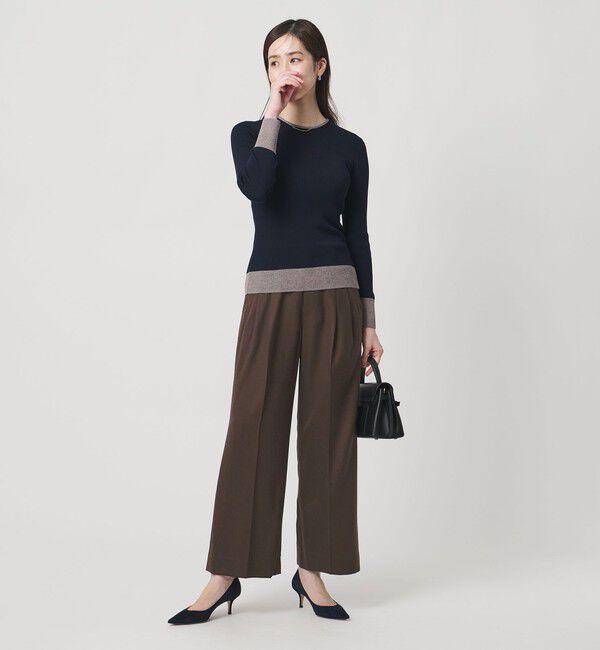 UNITED ARROWS「２タック ワイド パンツ」|チノ|