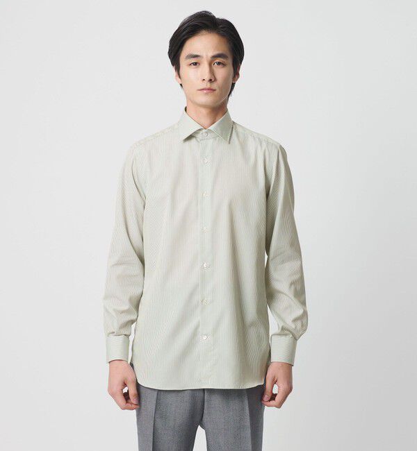 UNITED ARROWS「イージーケア AG キャンディーストライプ セミワイドカラーシャツ ー抗菌防臭ー」|シャツ・ブラウス|