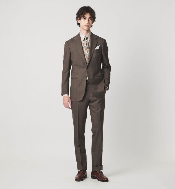 UNITED ARROWS「イージーケア AG ファンシーストライプ ラウンドレギュラーカラー シャツ ー抗菌防臭ー」|シャツ・ブラウス|