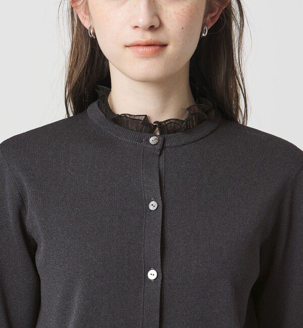 UNITED ARROWS「４WAY チュール フリル カーディガン」|カーディガン|