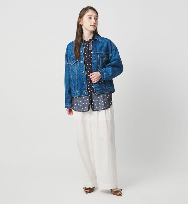 UNITED ARROWS「プリント バンドカラー シャツ」|シャツ・ブラウス|