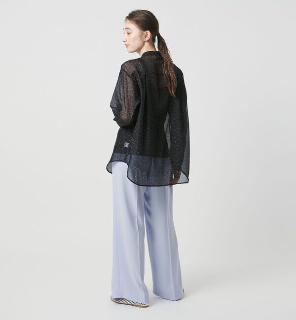 UNITED ARROWS「プリント バンドカラー シャツ」|シャツ・ブラウス|