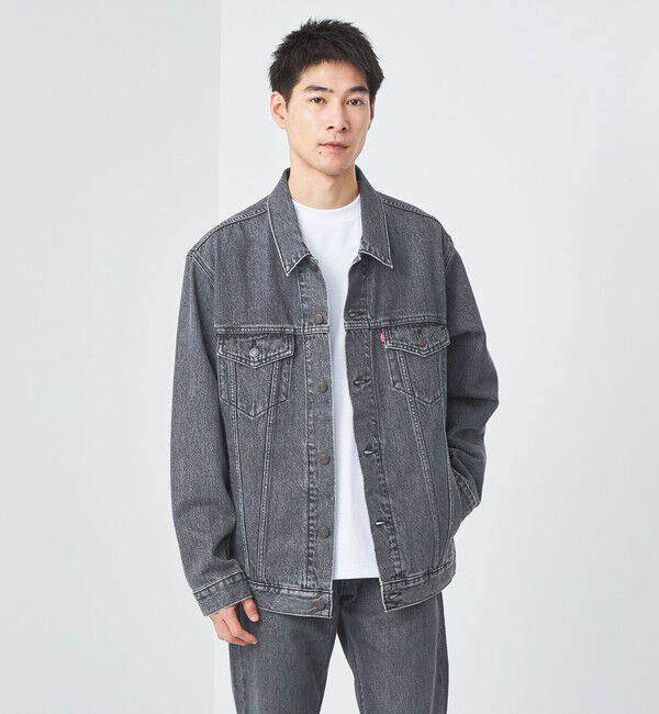 UNITED ARROWS green label relaxing「【別注】＜Levi's(R)＞GLR リラックス フィット トラッカー デニムジャケット」|デニムジャケット|BLACK