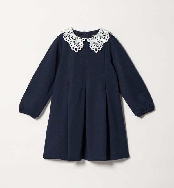 UNITED ARROWS green label relaxing「リップル ワンピース / キッズ 110cm-130cm」|ワンピース|NAVY