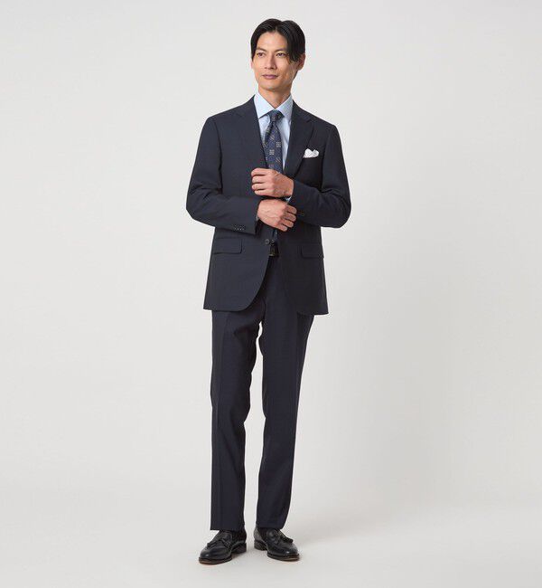 UNITED ARROWS green label relaxing「コットン ヘリンボーン ワイドカラー ドレスシャツ -形態安定-」|シャツ・ブラウス|